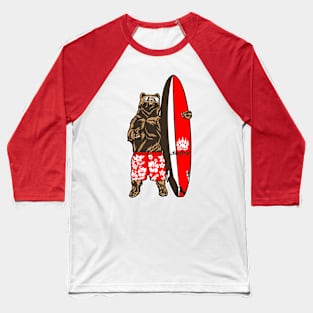 Surfing The Bear Baseball T-Shirt